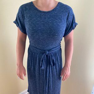 GAP Navy Heather Wrap Dress
